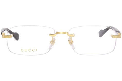 mens gold gucci glasses|Gucci personality glasses.